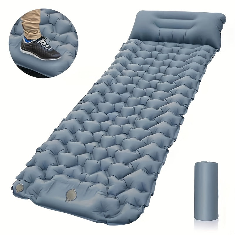 Camping Inflatable Mattress with Pillows, Travel Folding Bed