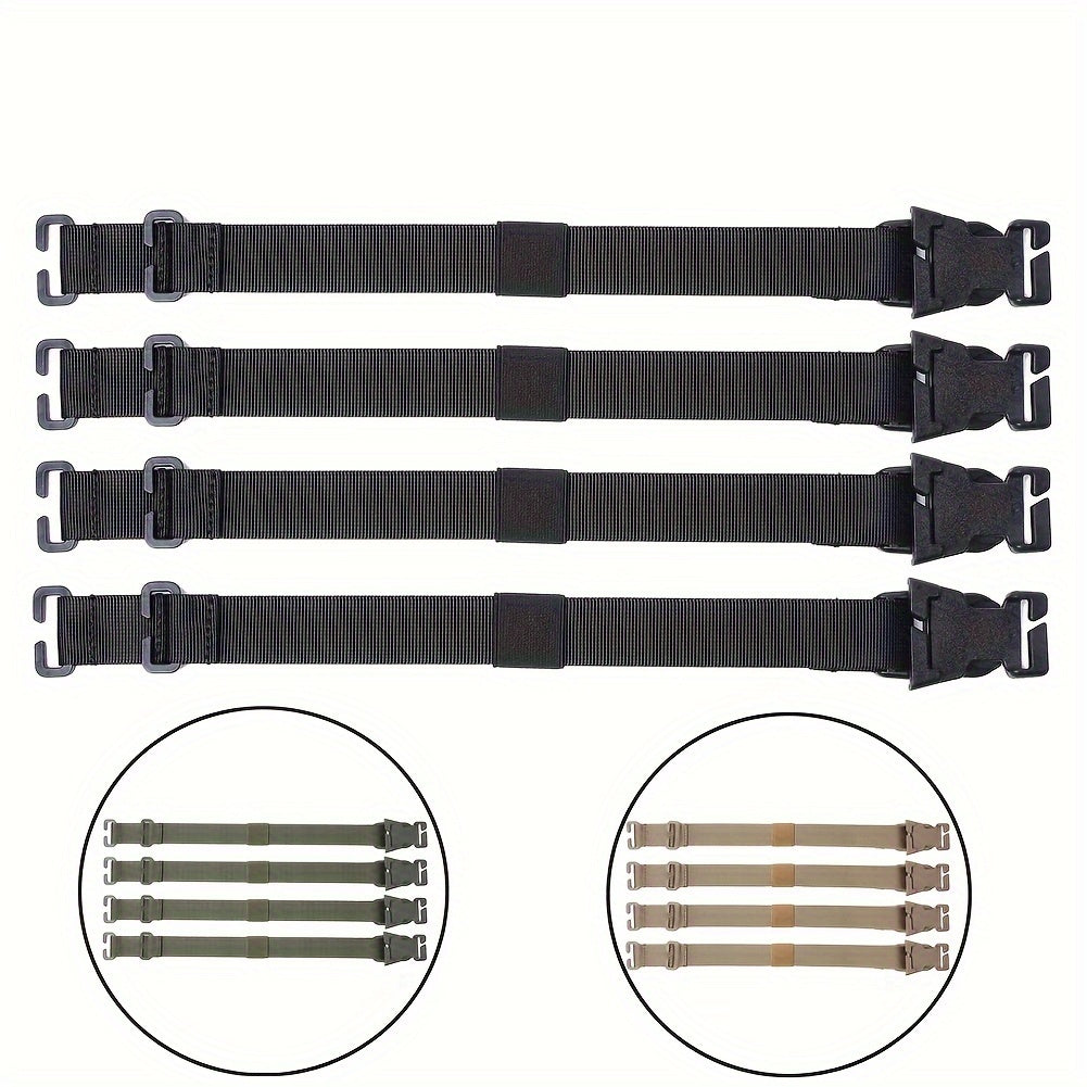2pcs Molle Straps With Buckle Clips
